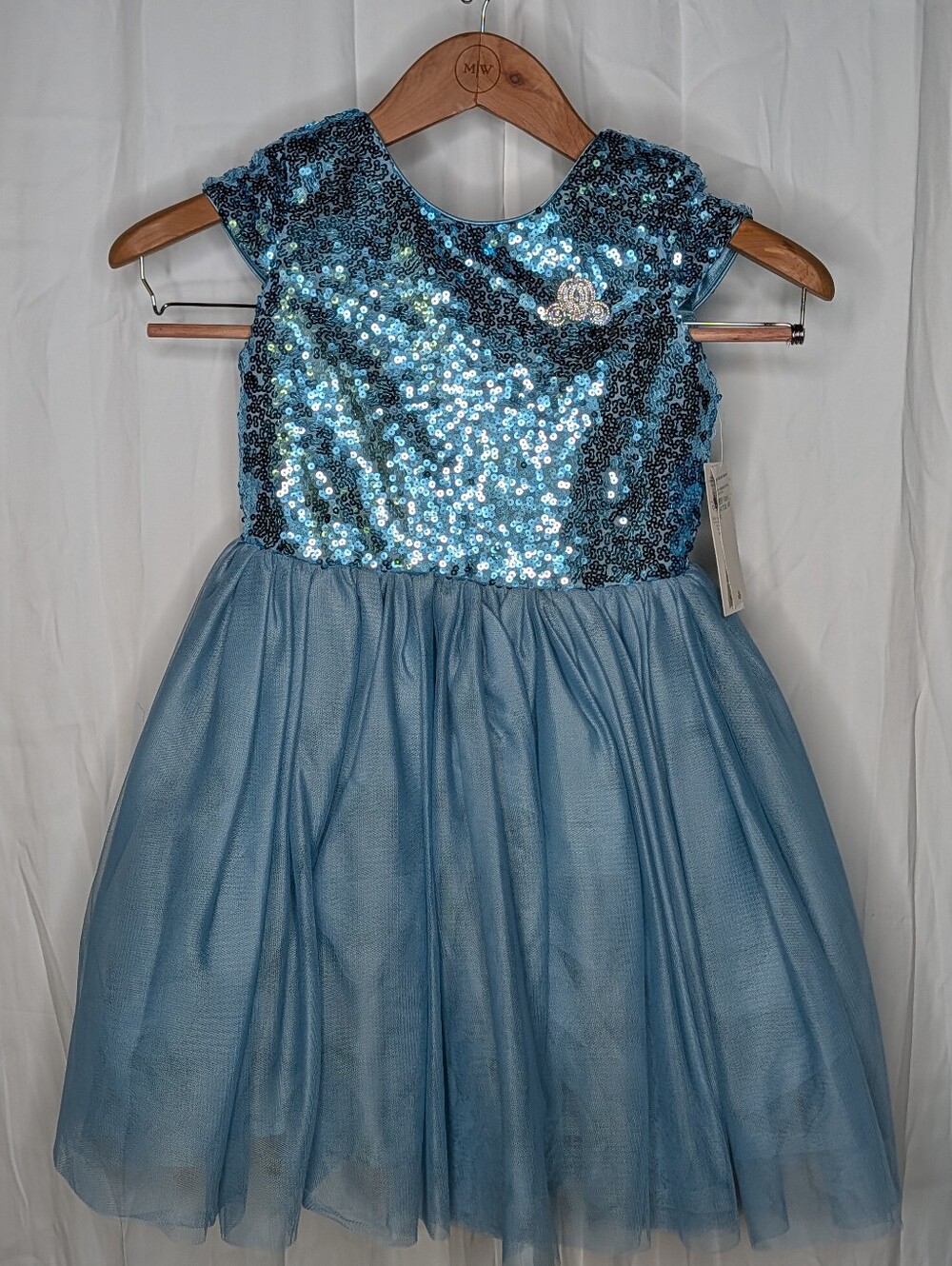 Disney Store Princess Cinderella Special Occasion Sequin Dress Girls Size 7/8